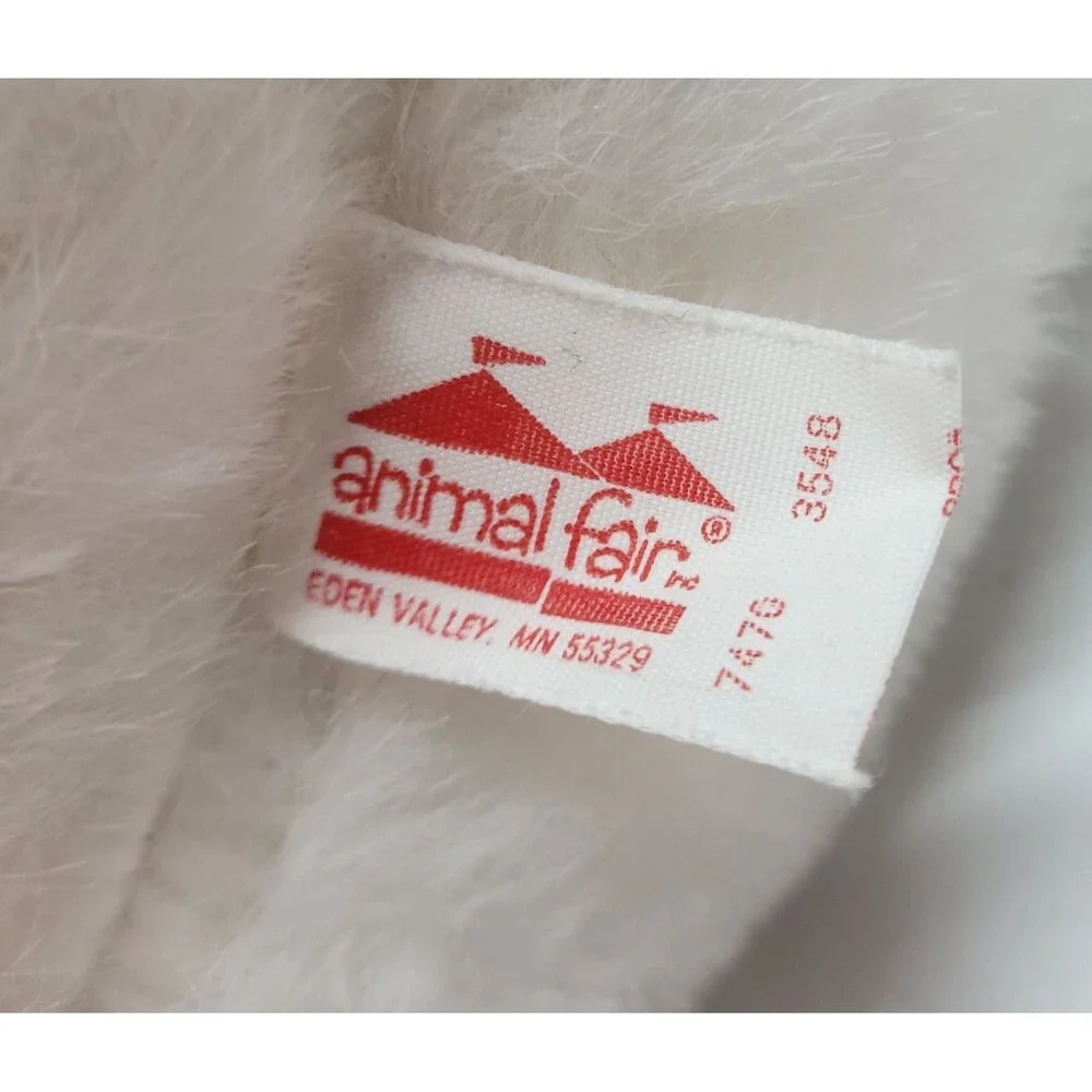 Vtg Animal Fair Polar Bear‎ Plush 8